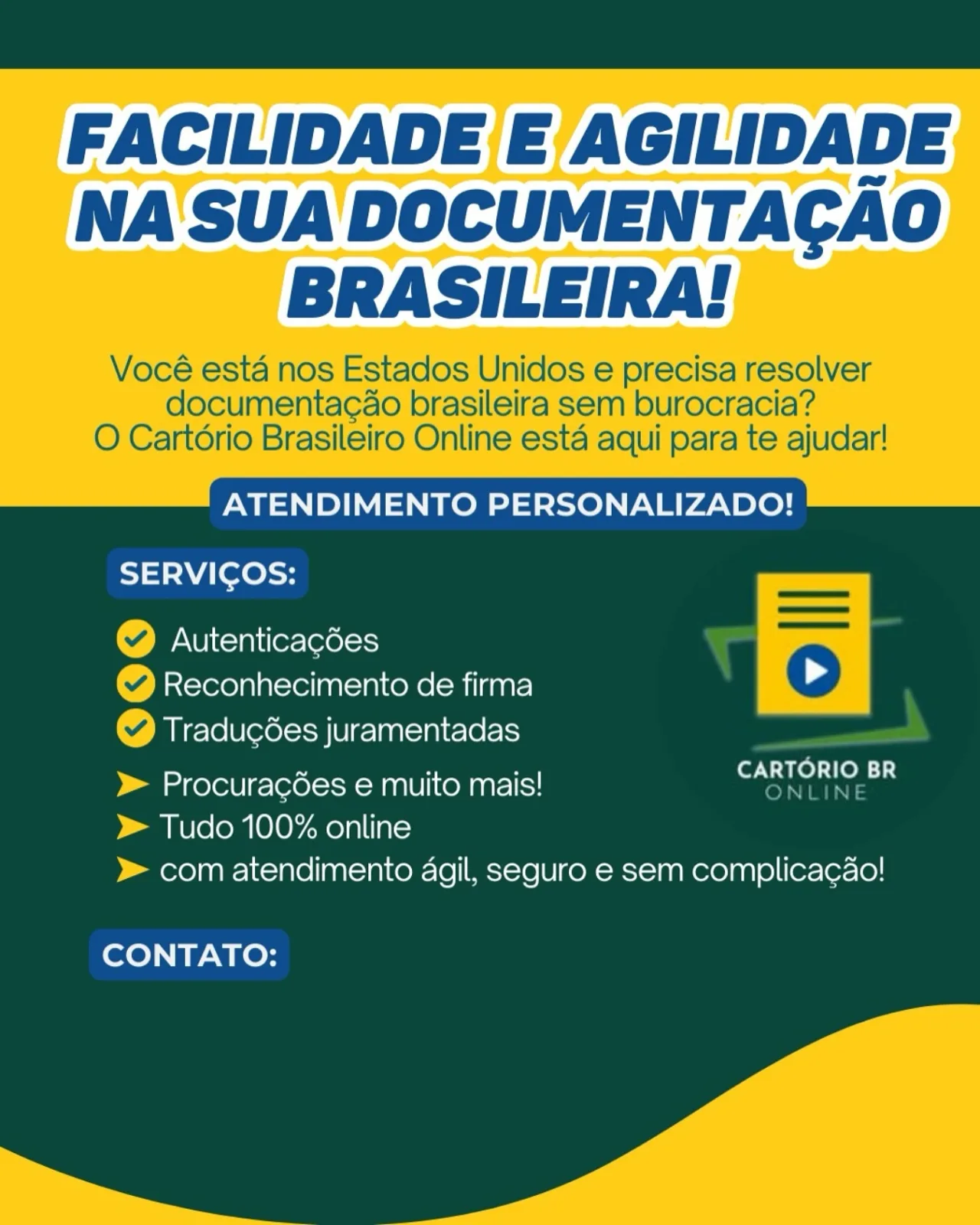 Facilidade e Agilidade na sua Documentacao Brasileira